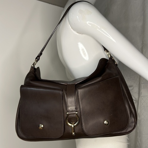 Kate Spade Sutton Perrin Brown Leather Shoulder Bag - Picture 1 of 15